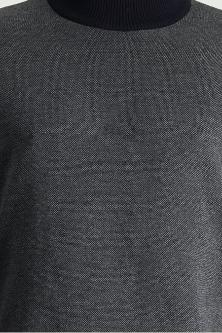 Mock-Turtleneck Slim Fit Jumper