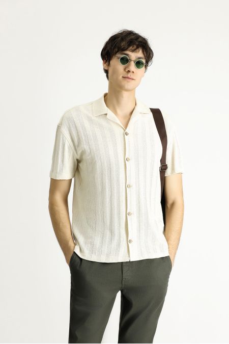 Polo collar shirt model t-shirt