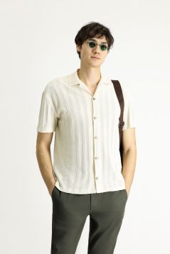 Polo collar shirt model t-shirt