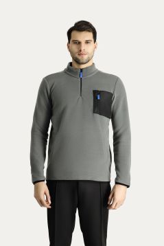 Half-Zip Fleece Sweatshirt