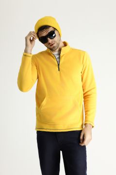 Zipper Fleece Sweatshirt