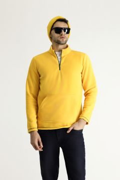 Zipper Fleece Sweatshirt