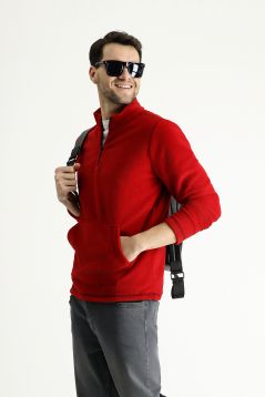 Zipper Fleece Sweatshirt