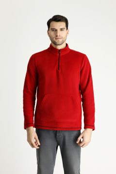 Zipper Fleece Sweatshirt