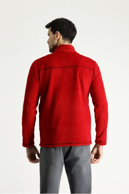 Zipper Fleece Sweatshirt