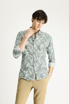 Long Sleeve Casual Printed Shirt