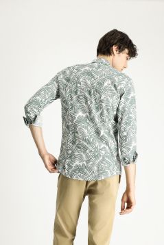 Long Sleeve Casual Printed Shirt