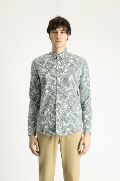 Long Sleeve Casual Printed Shirt