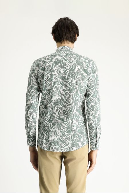 Long Sleeve Casual Printed Shirt