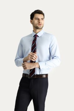 Long Sleeve Slim Fit Non-Iron Cotton Shirt