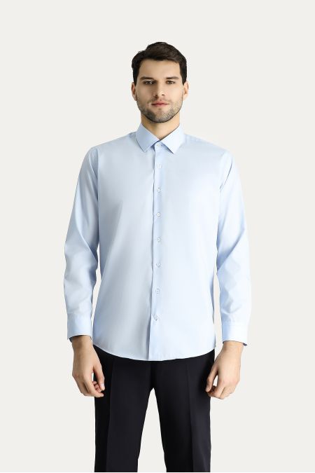 Long Sleeve Slim Fit Non-Iron Cotton Shirt