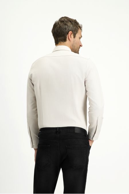 Langarm Slim Fit Baumwoll-Oxfordhemd