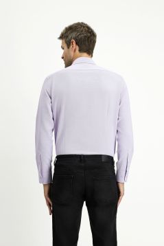 Langarm Slim Fit Baumwoll-Oxfordhemd