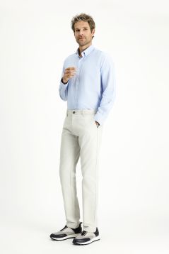 Long Sleeve Regular Fit Plain Cotton Oxford Shirt