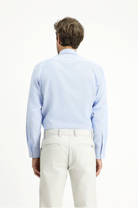 Long Sleeve Regular Fit Plain Cotton Oxford Shirt