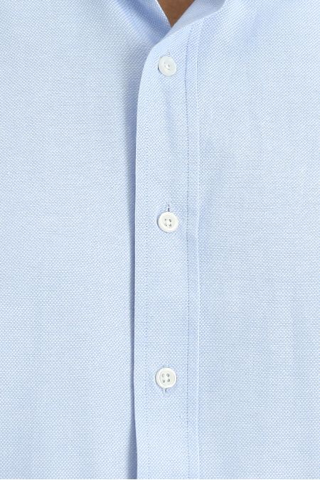 Long Sleeve Regular Fit Plain Cotton Oxford Shirt