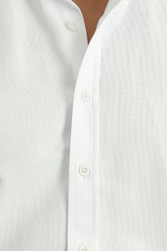 Long Sleeve Regular Fit Plain Cotton Oxford Shirt