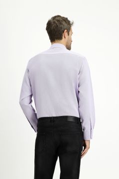 Long Sleeve Regular Fit Plain Cotton Oxford Shirt