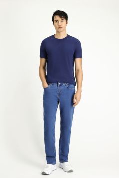 Slim Fit Denim Trousers