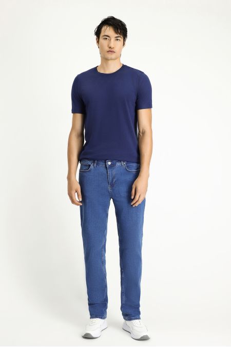 Slim Fit Denim Trousers