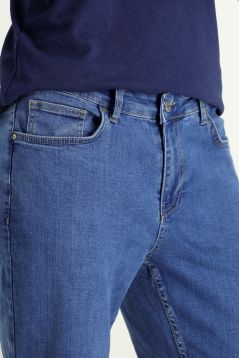 Slim-Fit Elastische Denim-Hose