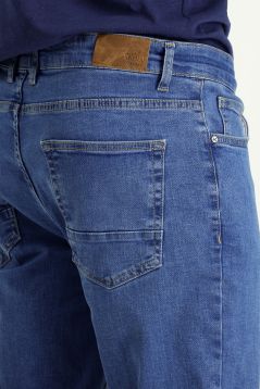 Slim-Fit Elastische Denim-Hose