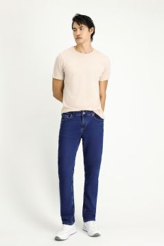 Slim-Fit Elastische Denim-Hose