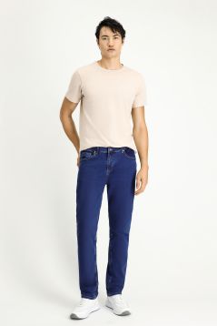 Slim-Fit Elastische Denim-Hose