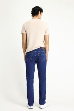 Slim-Fit Elastische Denim-Hose