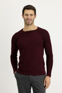 Pullover mit Rundhalsausschnitt, Slim Fit