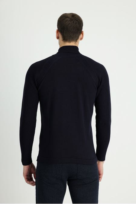 Rollkragenpullover, Slim Fit