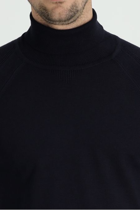 Rollkragenpullover, Slim Fit