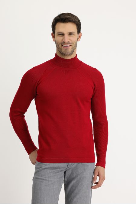 Rollkragenpullover, Slim Fit