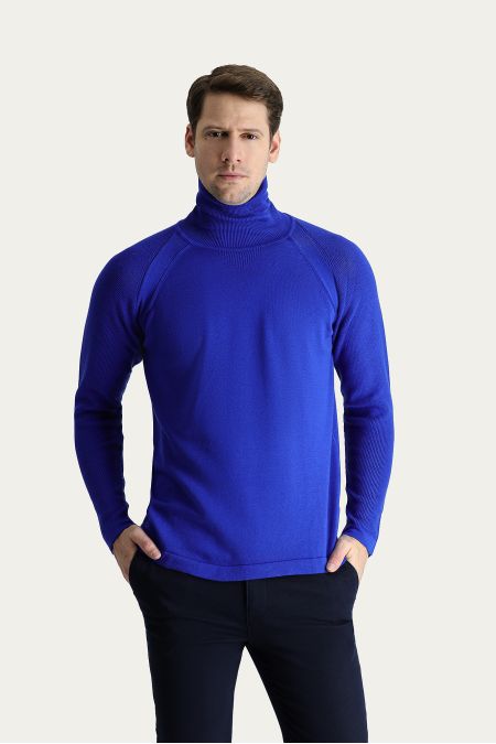 Rollkragenpullover, Slim Fit