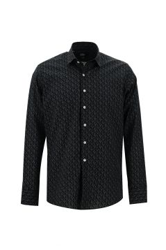 Long Sleeve Printed Slim Fit Shirt