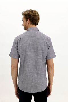 Short Sleeve Patterned Classic Shirt