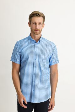 Short Sleeve Plaid Classic Shirt