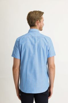 Short Sleeve Plaid Classic Shirt