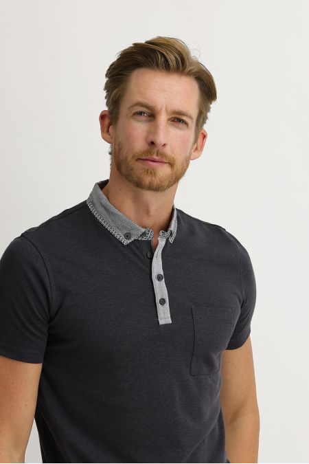 Polo Neck Slim Fit T-Shirt