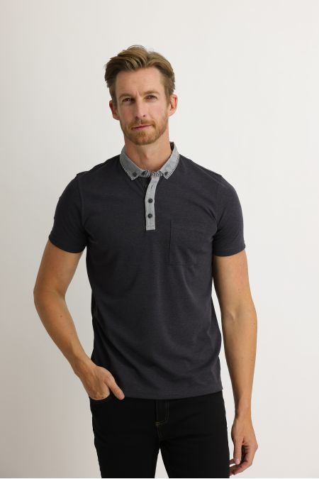 Polo Neck Slim Fit T-Shirt