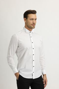 Wing Collar Slim Fit Shirt