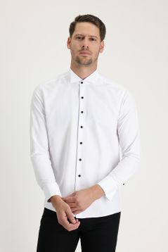 Slim Fit Hemd mit Flügelkragen