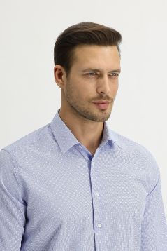 Long Sleeve Slim Fit Patterned Shirt