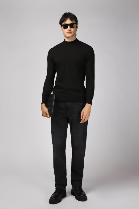 Mock-Turtleneck Regular Fit Sweater / Jumper