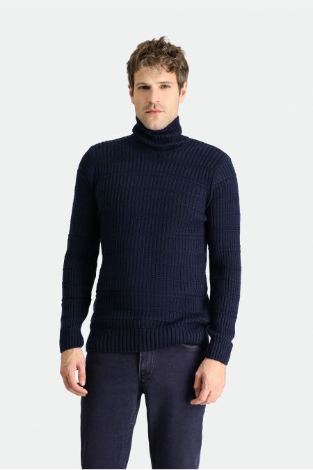 Rollkragenpullover, Slim Fit