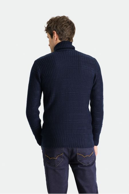 Rollkragenpullover, Slim Fit