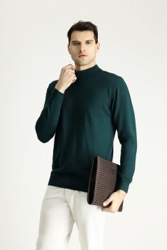 Mock-Turtleneck Slim Fit Jumper