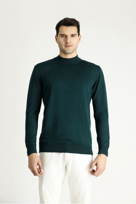 Mock-Turtleneck Slim Fit Jumper