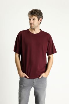 Crew Neck Regular Fit Solid Color T-Shirt