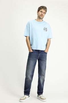 Crew Neck Regular Fit Solid Color T-Shirt